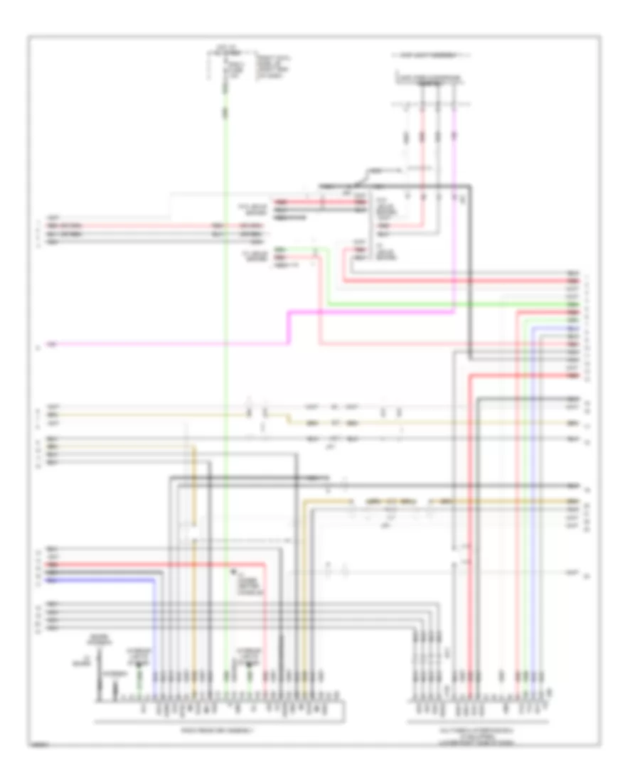 Navigation Wiring Diagram (2 of 5) for Lexus IS 250C 2012