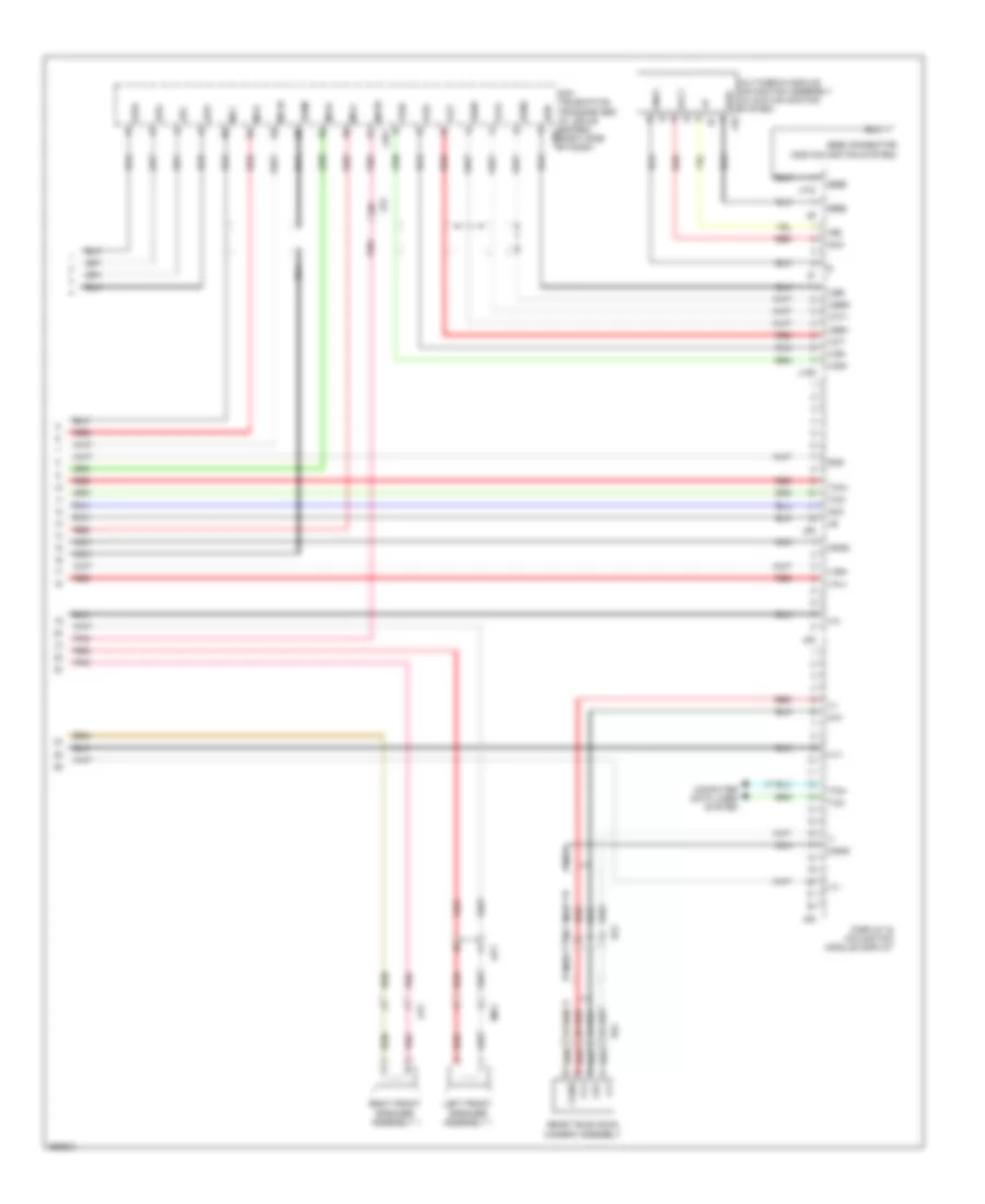Navigation Wiring Diagram (5 of 5) for Lexus IS 250C 2012