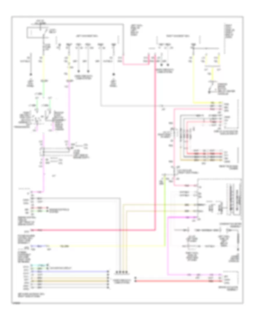 Rear View Monitoring Wiring Diagram for Lexus IS 250C 2012