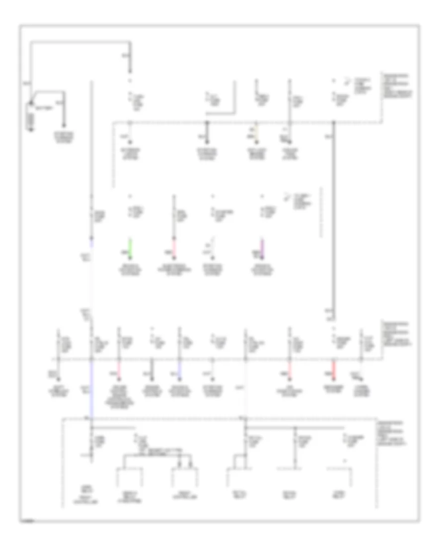 Power Distribution Wiring Diagram 1 of 5 for Lexus IS 250C 2012