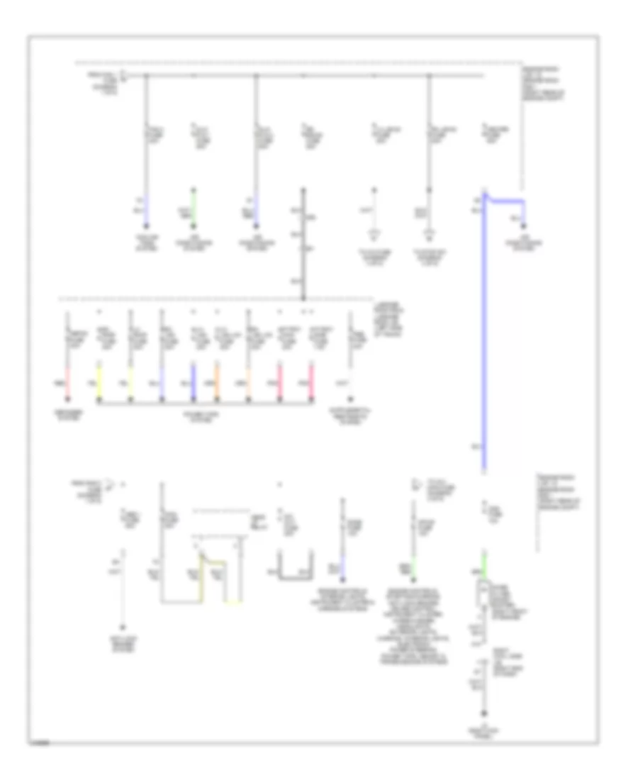 Power Distribution Wiring Diagram (2 of 5) for Lexus IS 250C 2012