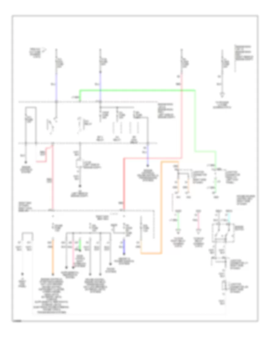 Power Distribution Wiring Diagram 3 of 5 for Lexus IS 250C 2012