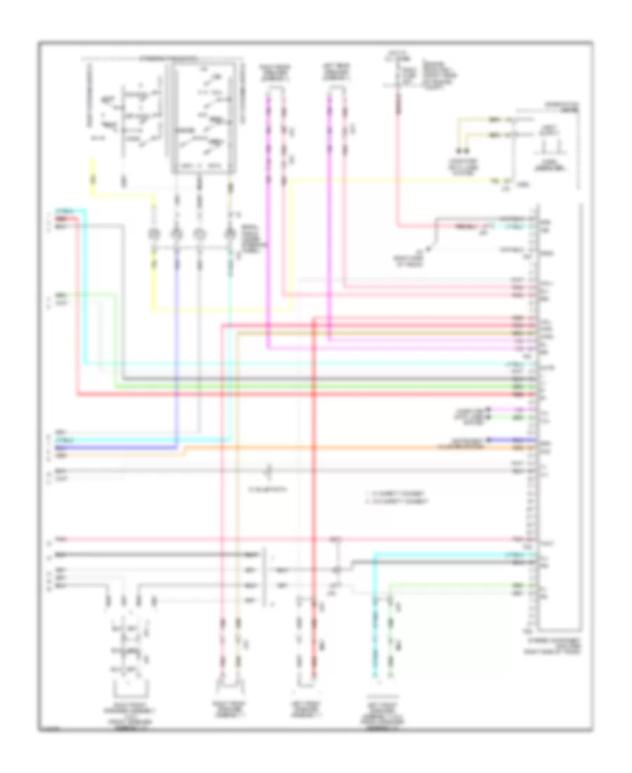 Radio Wiring Diagram, without Navigation (3 of 3) for Lexus IS 250C 2012