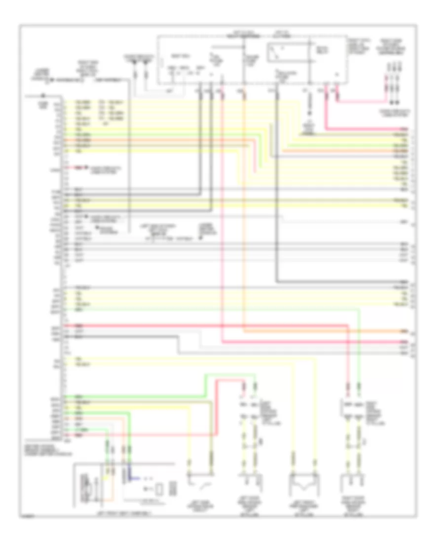 Supplemental Restraint Wiring Diagram 1 of 3 for Lexus IS 250C 2012