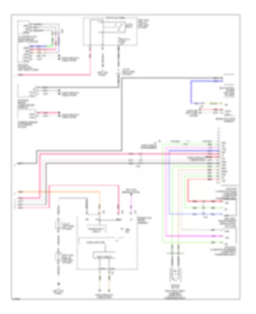 Supplemental Restraint Wiring Diagram (3 of 3) for Lexus IS 250C 2012