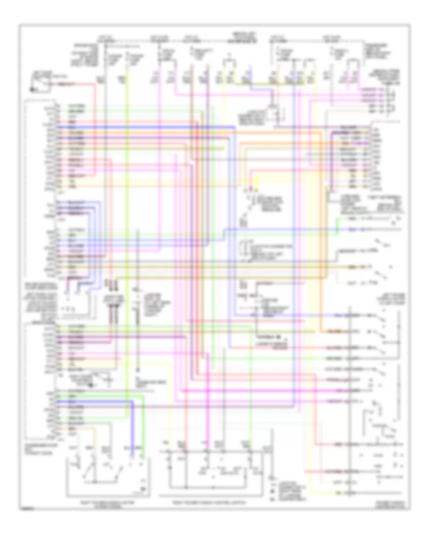 Power Windows Wiring Diagram for Lexus SC 430 2007