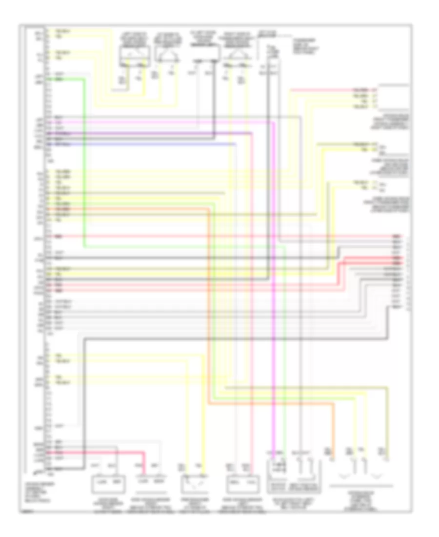 Supplemental Restraints Wiring Diagram 1 of 3 for Lexus SC 430 2007
