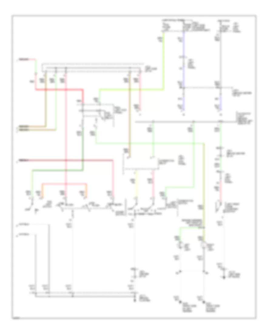 Headlight Wiring Diagram, with DRL (2 of 2) for Lexus GS 300 1996