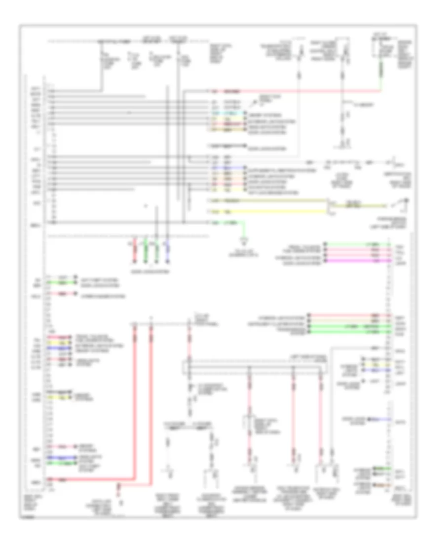 Body ECU Wiring Diagram 1 of 2 for Lexus IS 350 2012