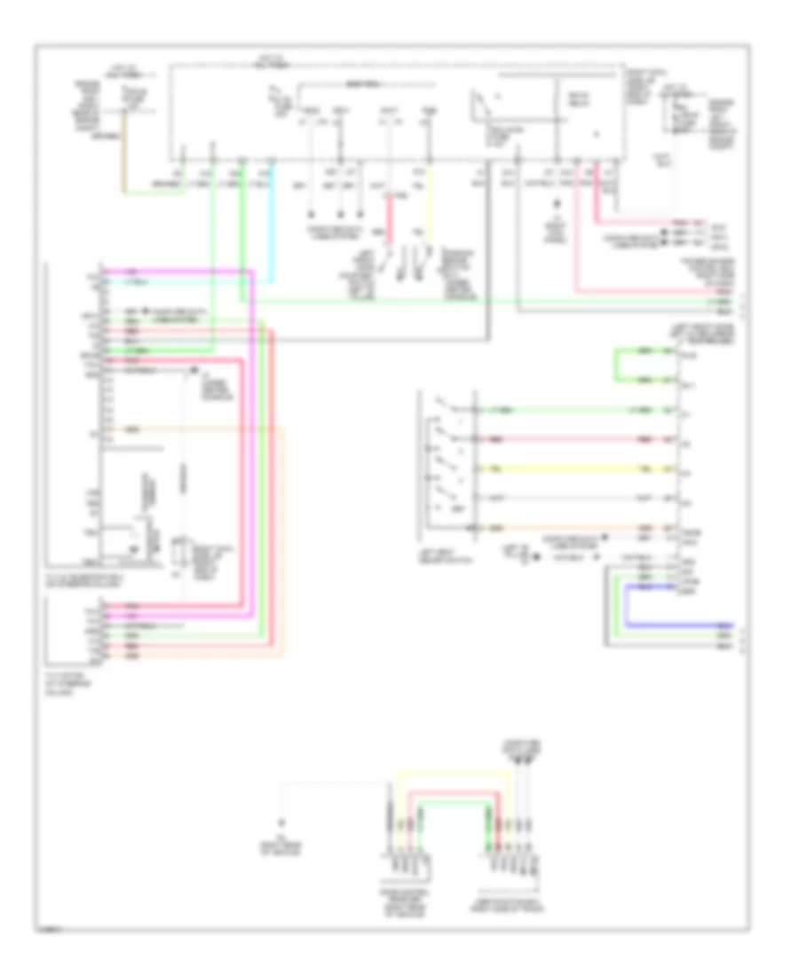 Memory Power Tilt  Power Telescopic Wiring Diagram 1 of 2 for Lexus IS 350 2012