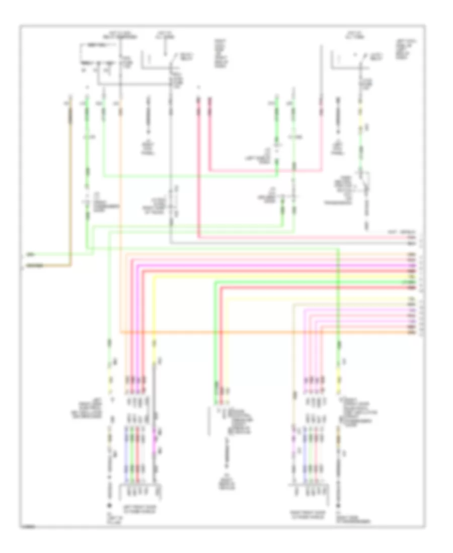 Power Door Locks Wiring Diagram (5 of 7) for Lexus IS 350 2012