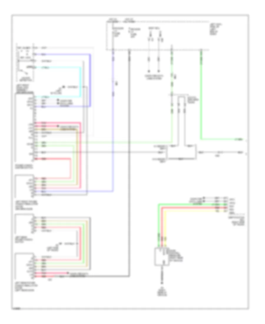 Power Windows Wiring Diagram 1 of 2 for Lexus IS 350 2012