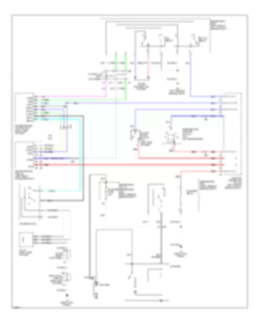 Starting Wiring Diagram for Lexus IS 350 2012