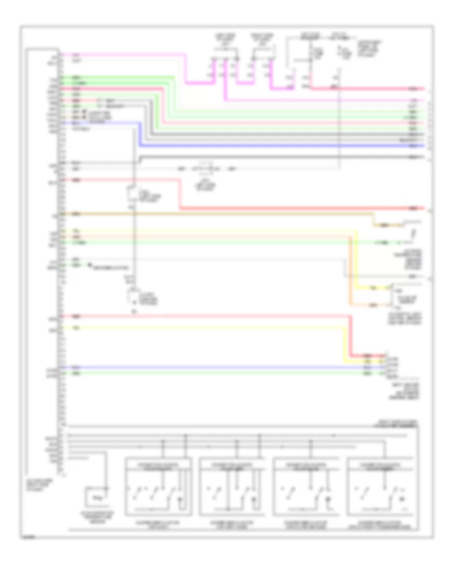 Automatic A C Wiring Diagram 1 of 3 for Lexus ES 350 2008