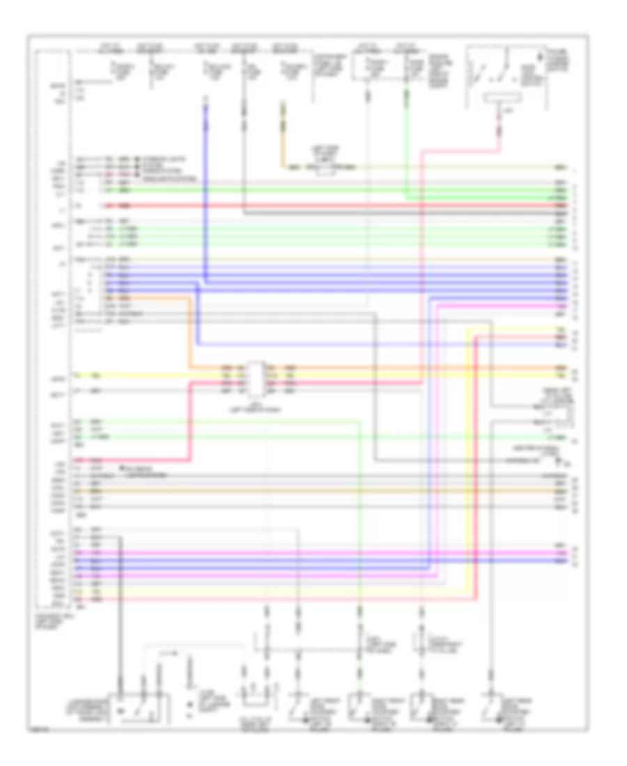 Forced Entry Wiring Diagram 1 of 5 for Lexus ES 350 2008