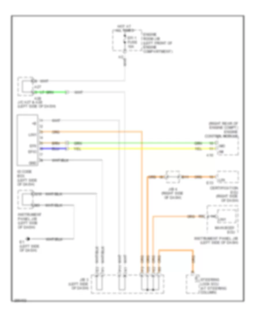 Immobilizer Wiring Diagram for Lexus ES 350 2008