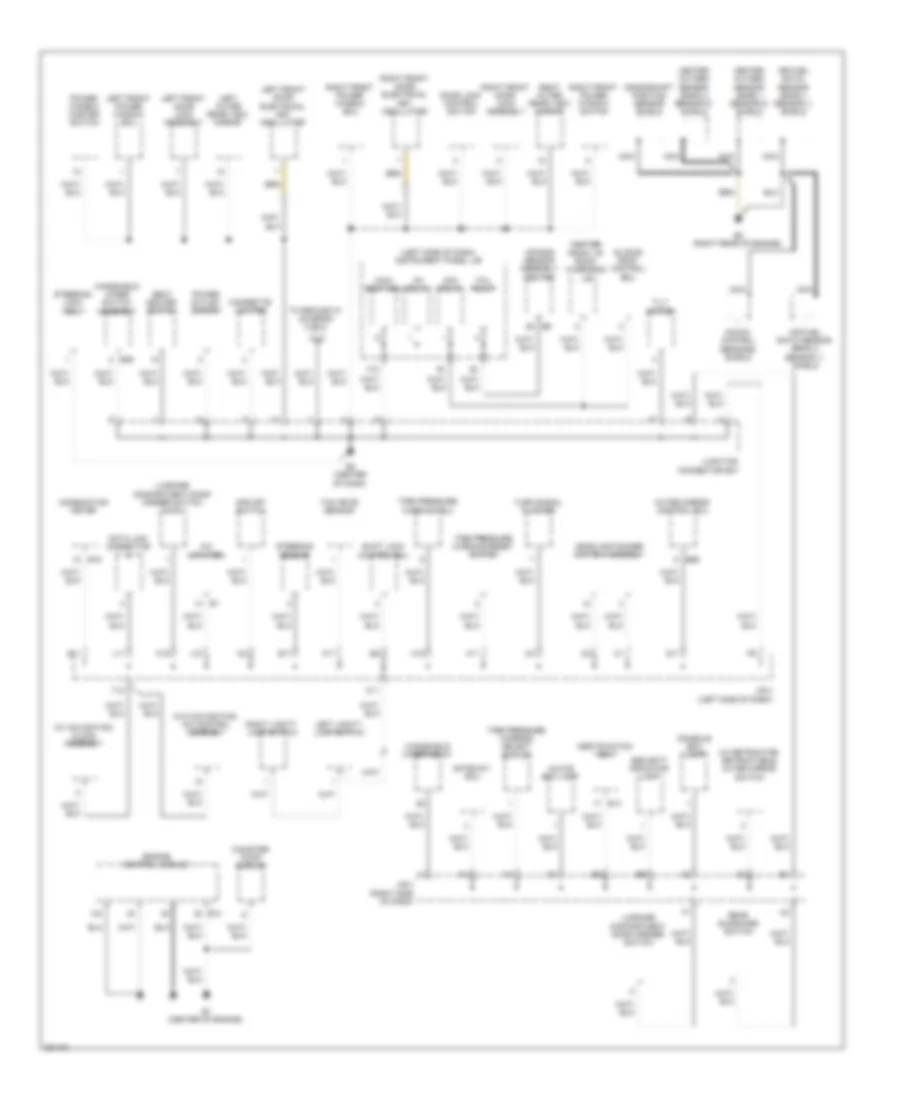 Ground Distribution Wiring Diagram 2 of 3 for Lexus ES 350 2008