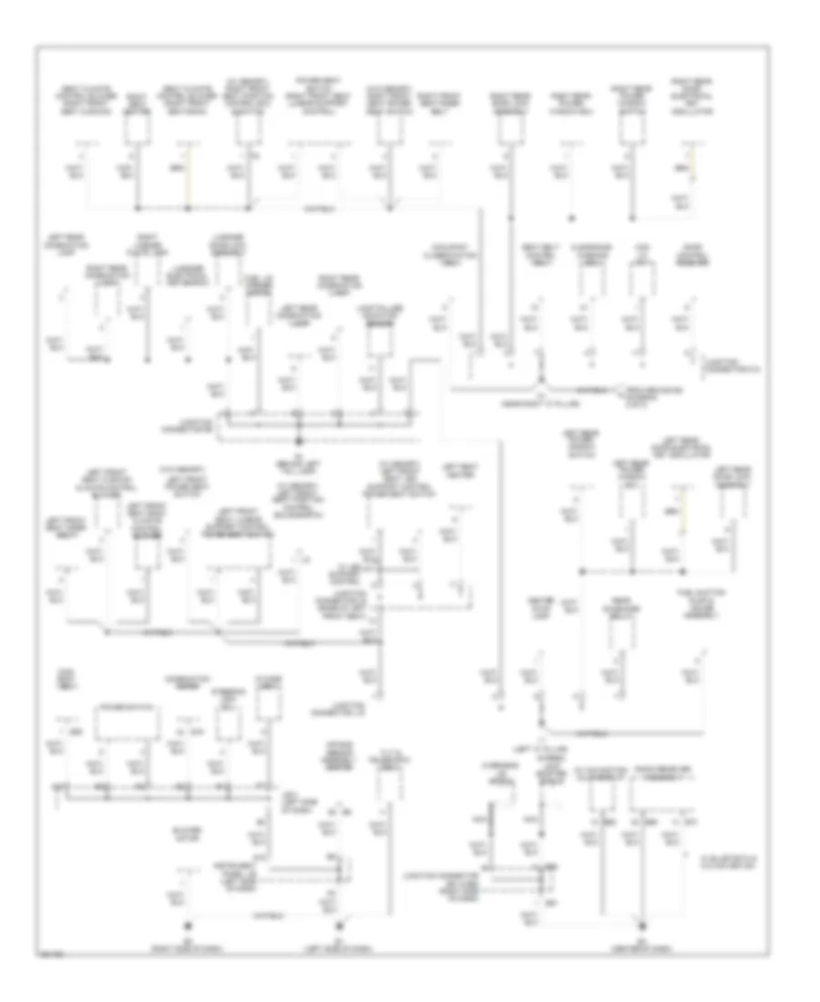 Ground Distribution Wiring Diagram 3 of 3 for Lexus ES 350 2008