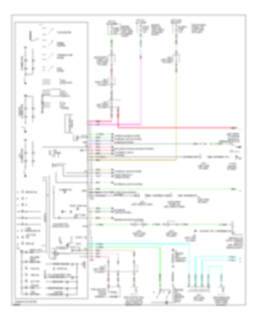 Instrument Cluster Wiring Diagram 1 of 2 for Lexus ES 350 2008