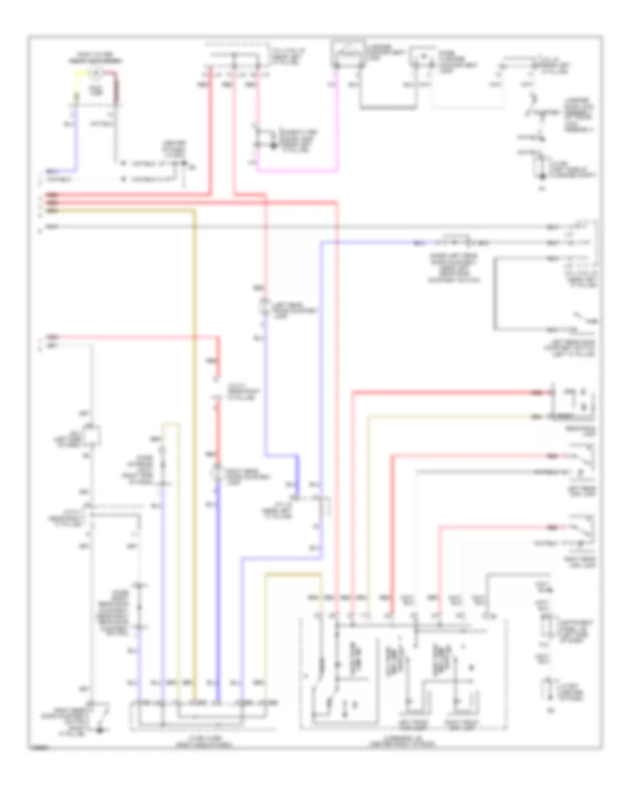Courtesy Lamps Wiring Diagram 2 of 2 for Lexus ES 350 2008