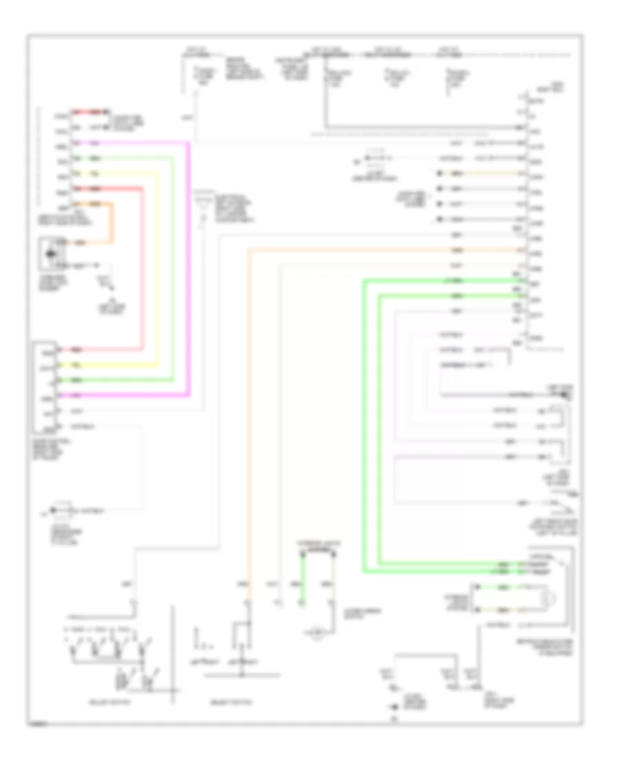 Memory Mirrors Wiring Diagram 2 of 2 for Lexus ES 350 2008