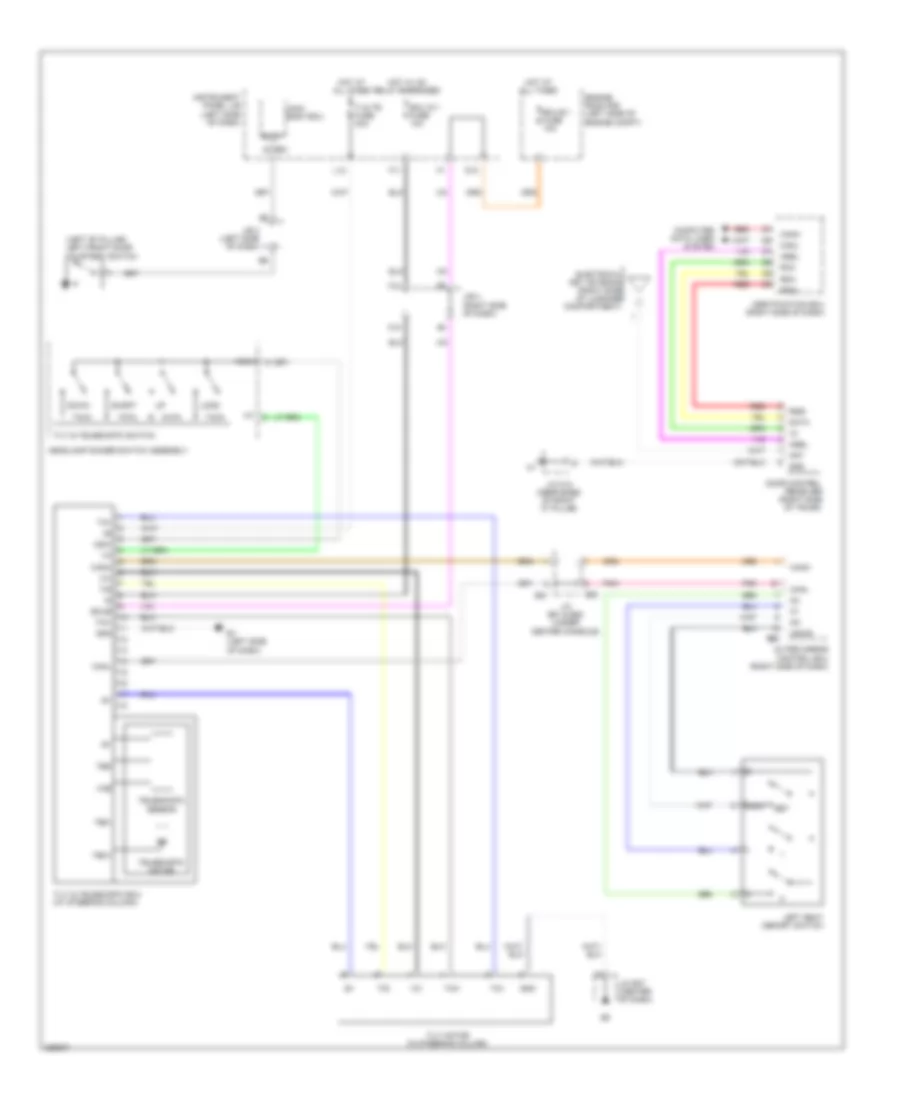 Memory Power Tilt  Power Telescopic Wiring Diagram for Lexus ES 350 2008