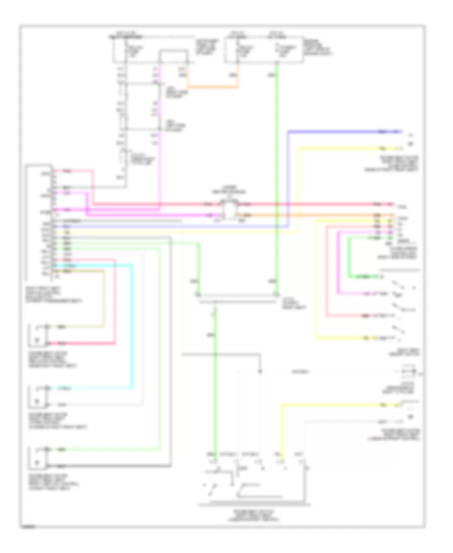 Passenger s Memory Seat Wiring Diagram for Lexus ES 350 2008