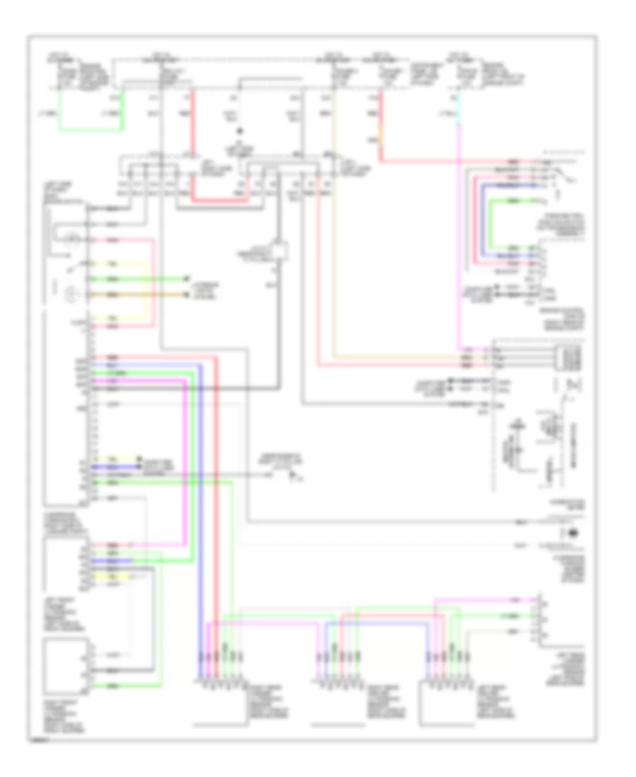 Rear Sonar Wiring Diagram for Lexus ES 350 2008