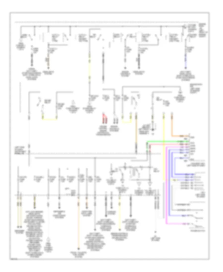 Power Distribution Wiring Diagram 2 of 3 for Lexus ES 350 2008