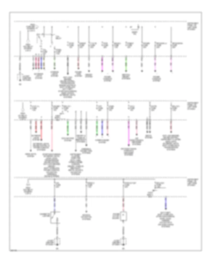 Power Distribution Wiring Diagram 3 of 3 for Lexus ES 350 2008