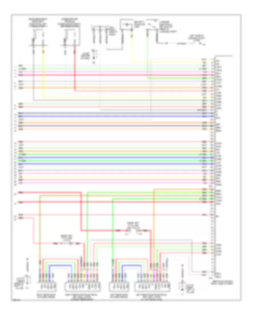 Power Door Locks Wiring Diagram 5 of 5 for Lexus ES 350 2008