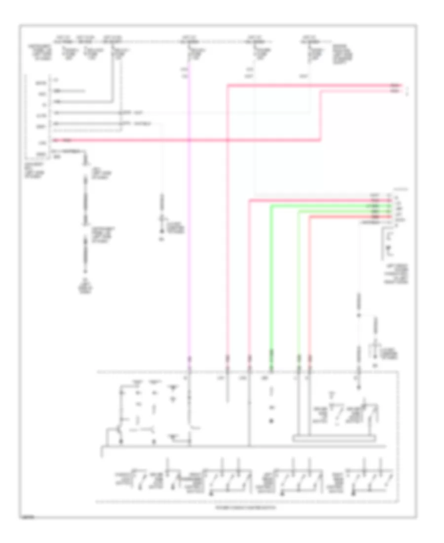 Power Windows Wiring Diagram 1 of 2 for Lexus ES 350 2008