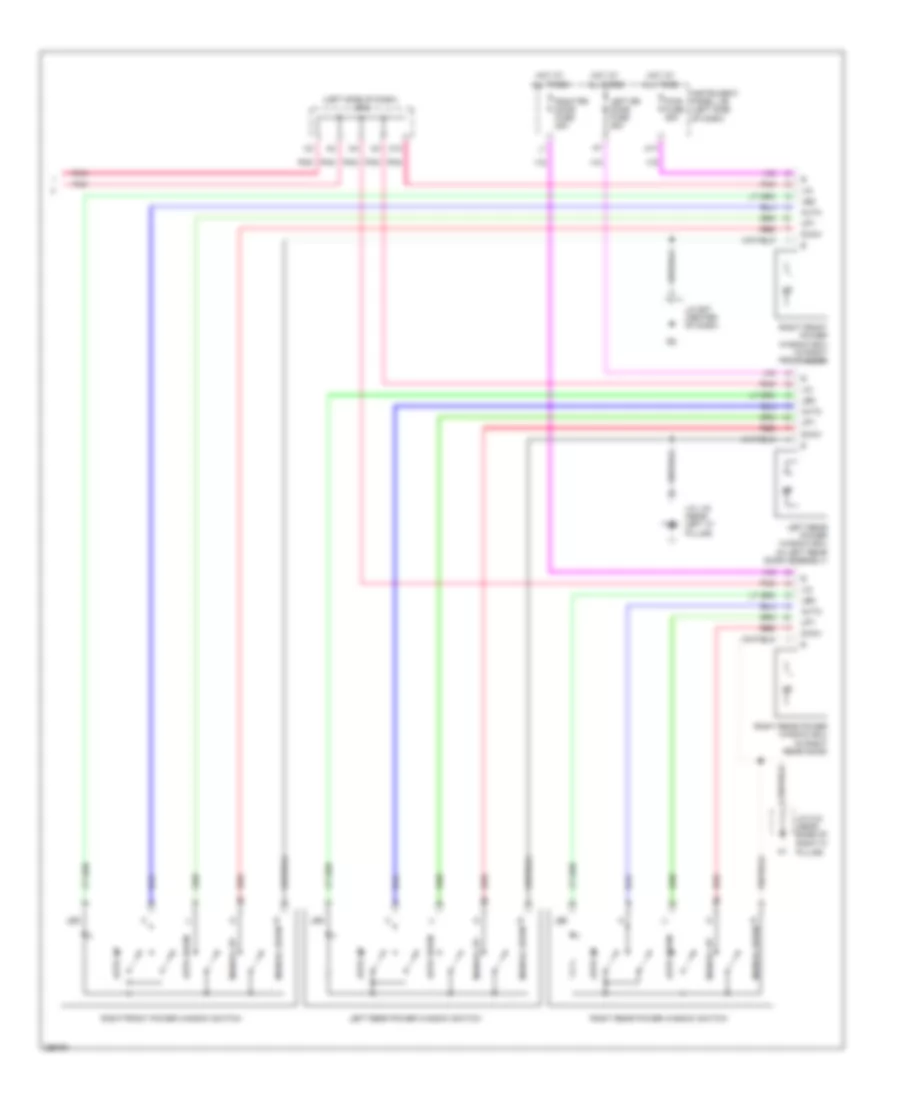 Power Windows Wiring Diagram 2 of 2 for Lexus ES 350 2008