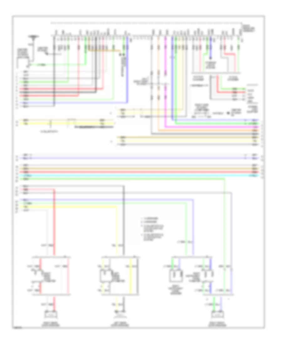 Radio Wiring Diagram 2 of 3 for Lexus ES 350 2008