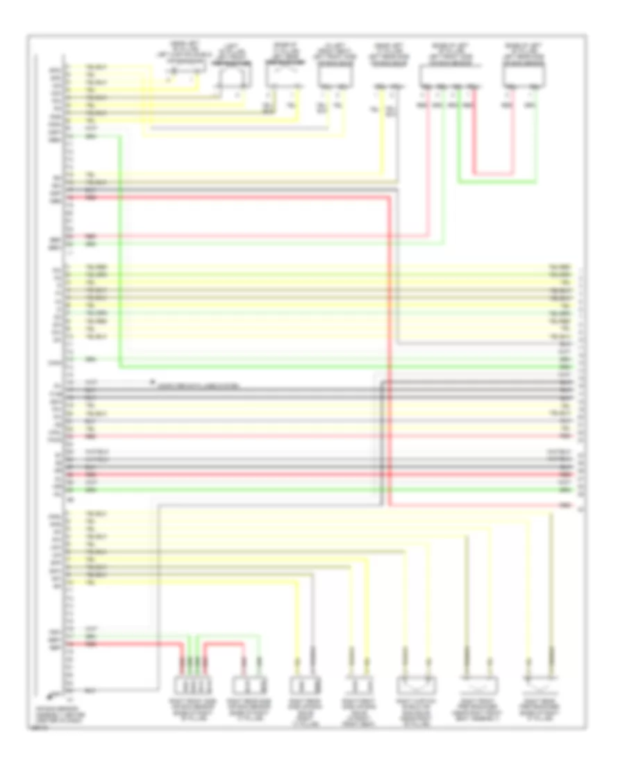 Supplemental Restraint Wiring Diagram with Rear Side Air Bag 1 of 3 for Lexus ES 350 2008