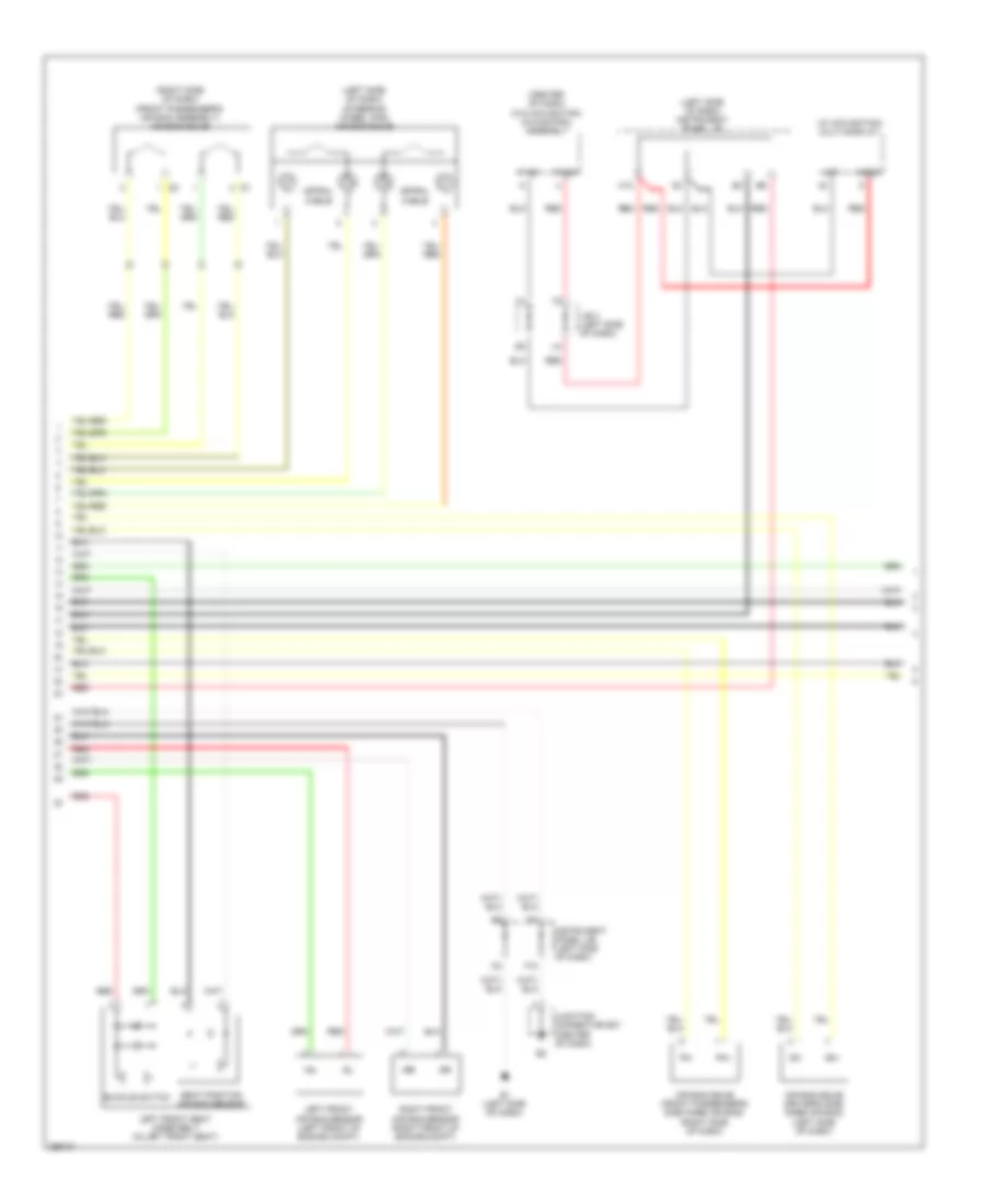 Supplemental Restraint Wiring Diagram with Rear Side Air Bag 2 of 3 for Lexus ES 350 2008