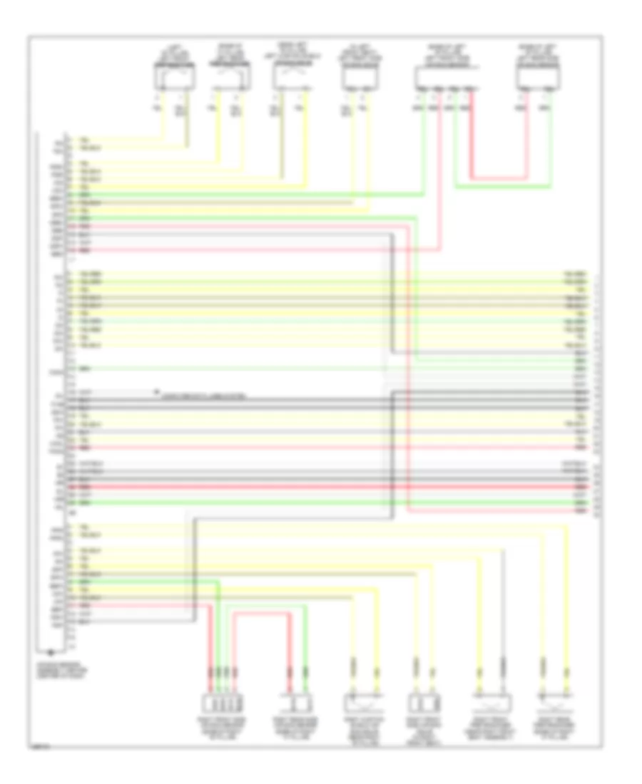 Supplemental Restraint Wiring Diagram without Rear Side Air Bag 1 of 3 for Lexus ES 350 2008