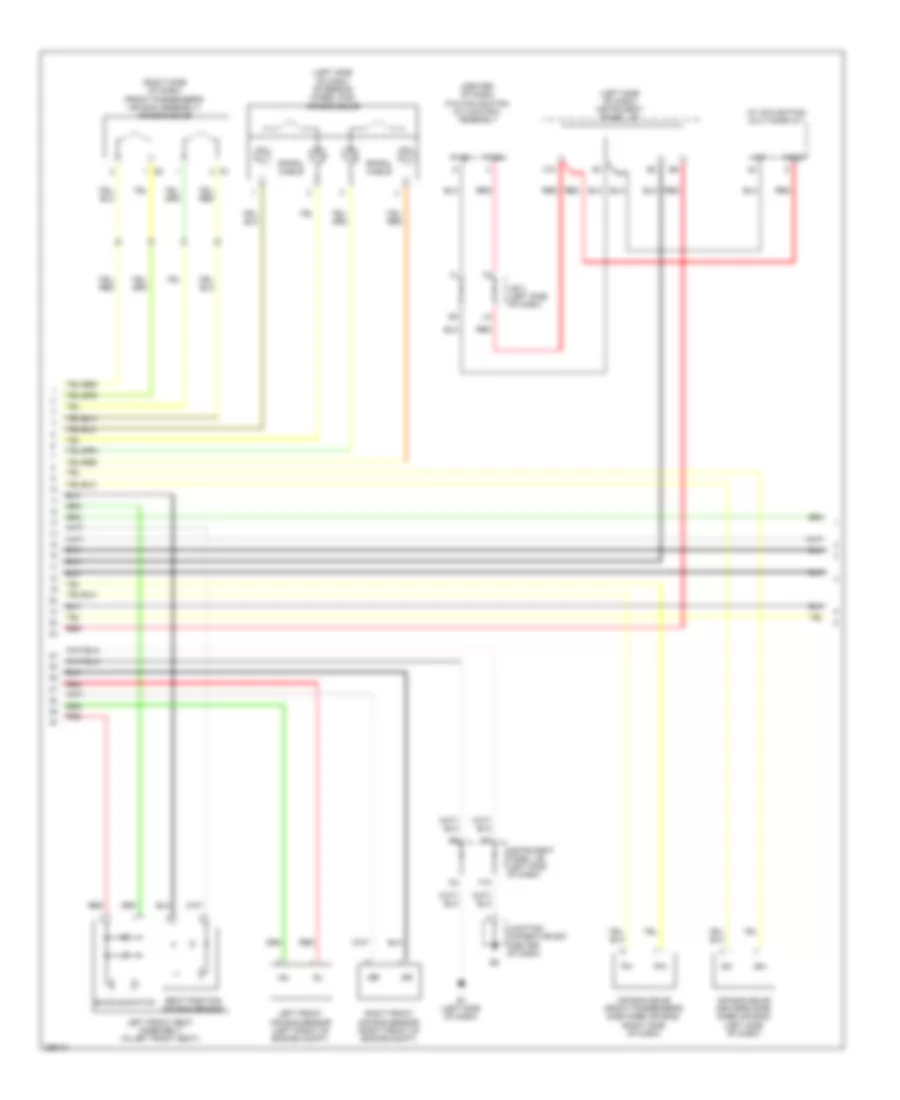 Supplemental Restraint Wiring Diagram without Rear Side Air Bag 2 of 3 for Lexus ES 350 2008