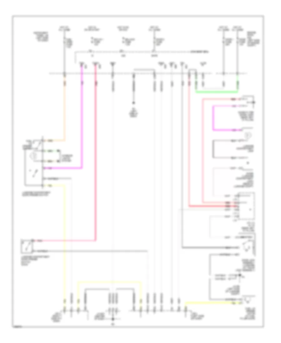 Trunk  Fuel Door Release Wiring Diagram for Lexus ES 350 2008