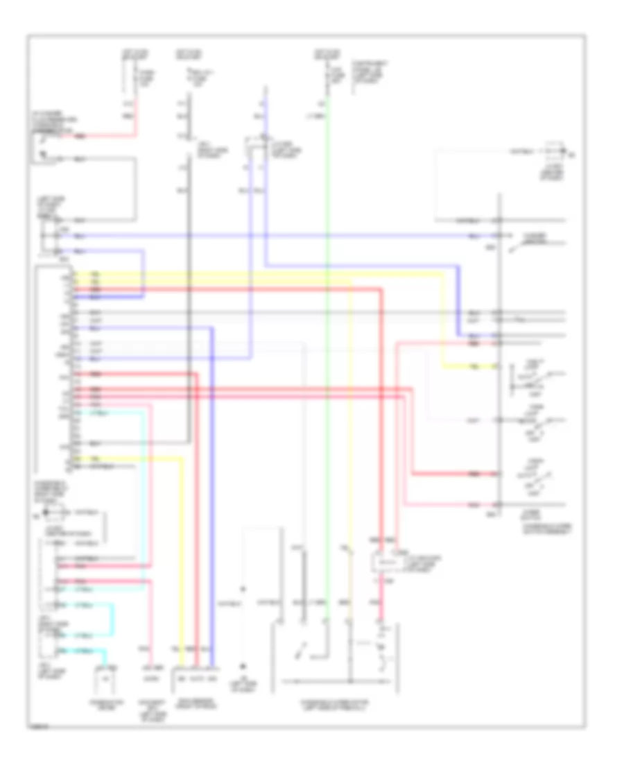 Wiper Washer Wiring Diagram with Auto Wiper System for Lexus ES 350 2008