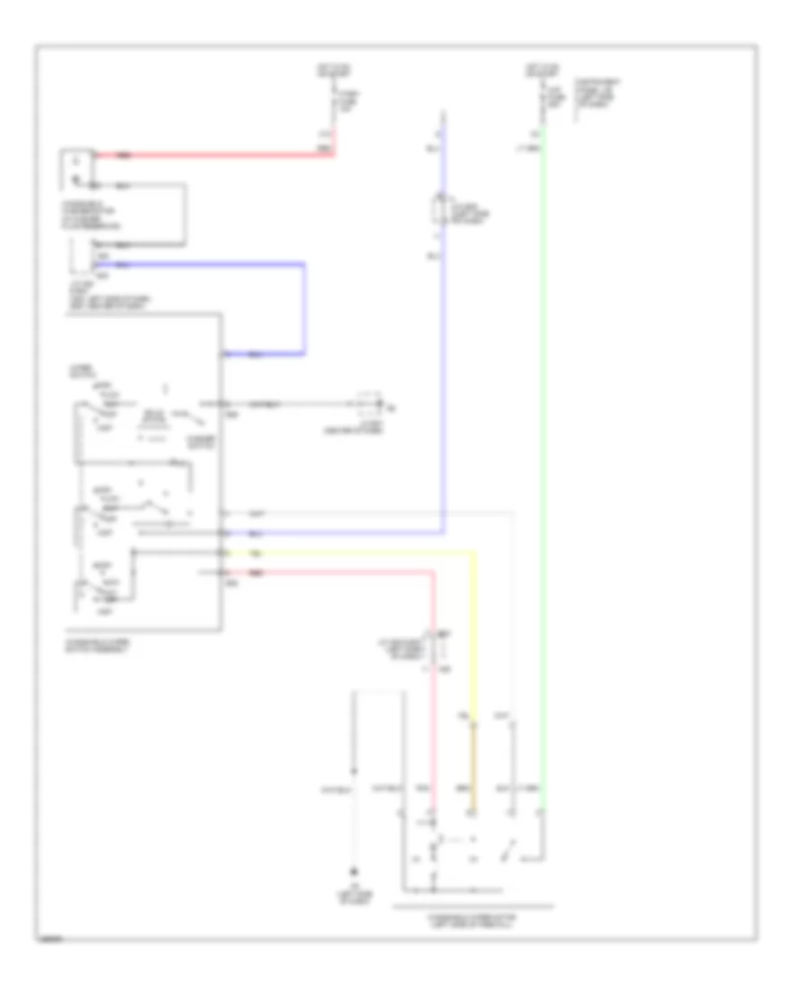 Wiper Washer Wiring Diagram without Auto Wiper System for Lexus ES 350 2008