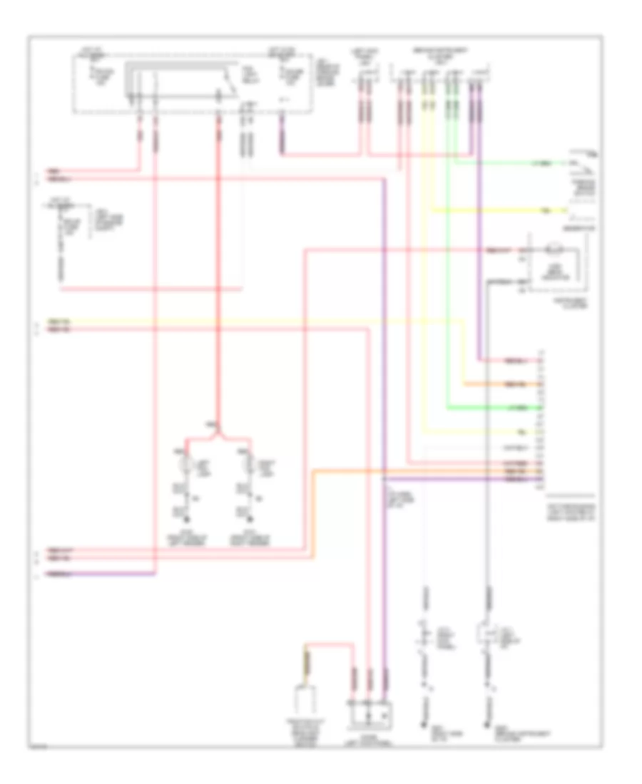 Headlight Wiring Diagram, with DRL (2 of 2) for Lexus LS 400 1996