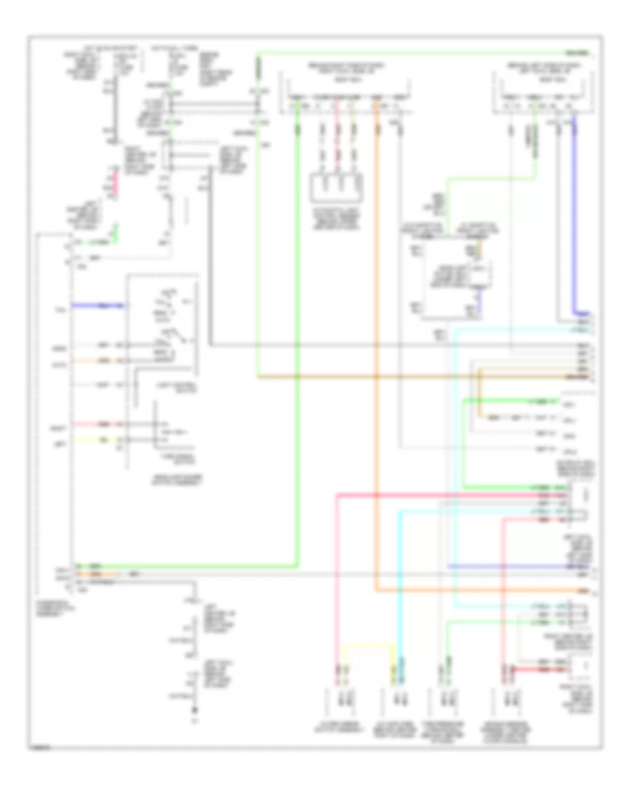 Exterior Lamps Wiring Diagram (1 of 3) for Lexus GS 350 2008