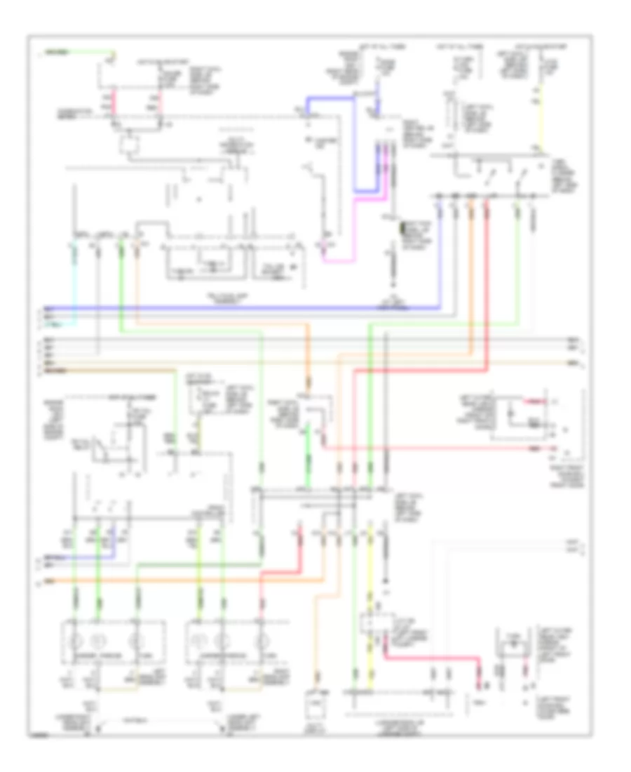 Exterior Lamps Wiring Diagram (2 of 3) for Lexus GS 350 2008