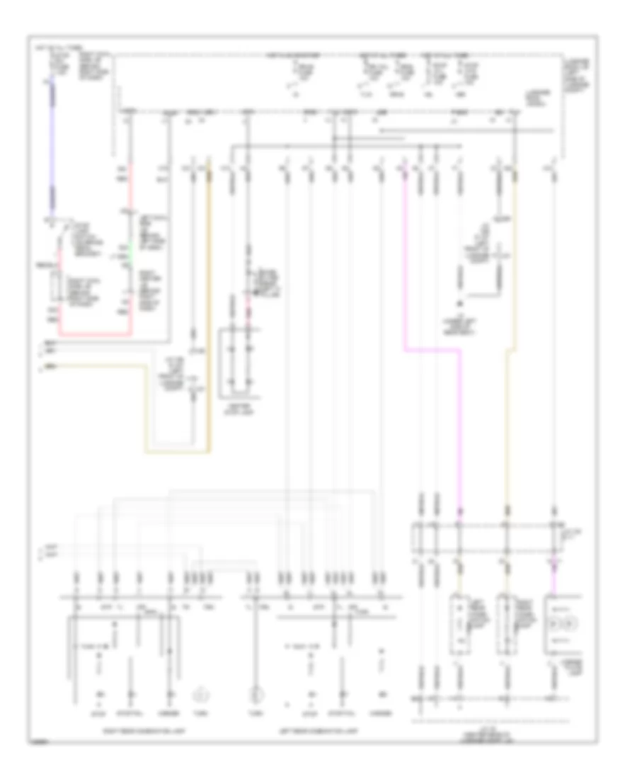 Exterior Lamps Wiring Diagram (3 of 3) for Lexus GS 350 2008