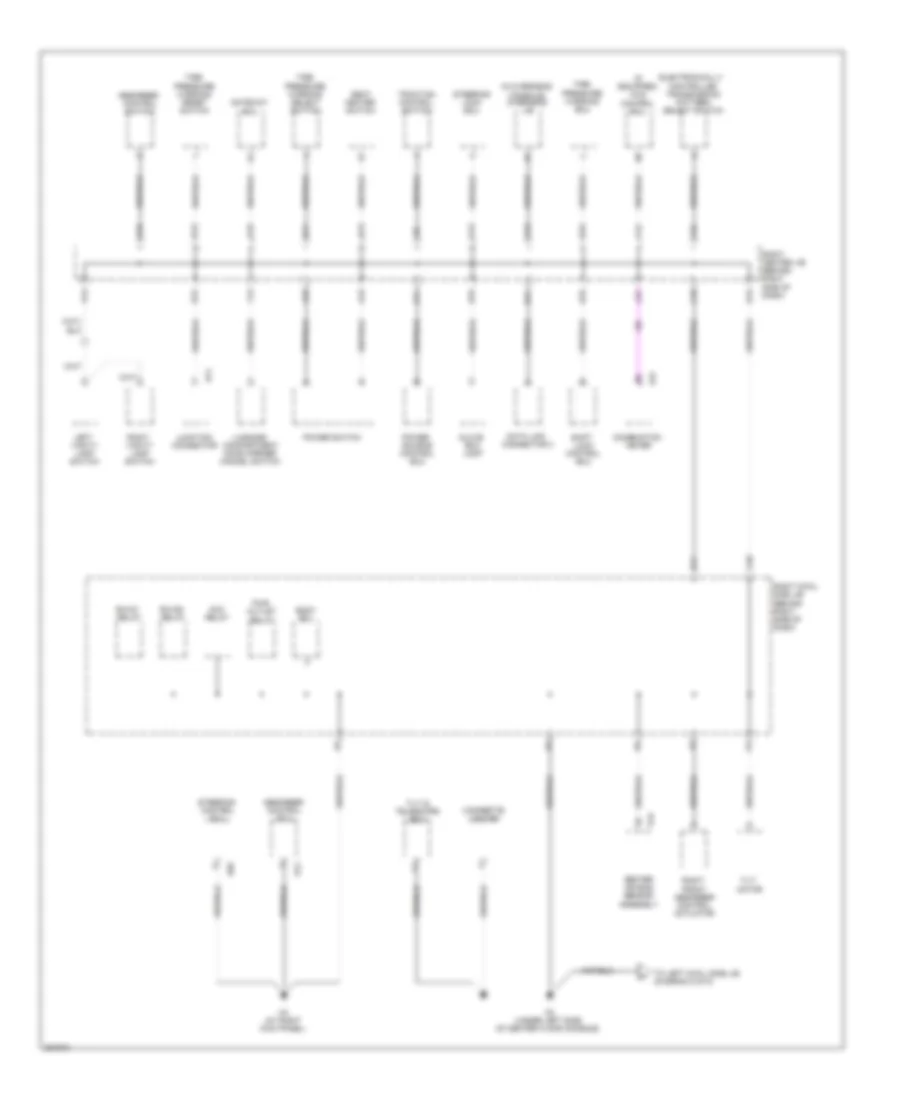 Ground Distribution Wiring Diagram 3 of 8 for Lexus GS 350 2008