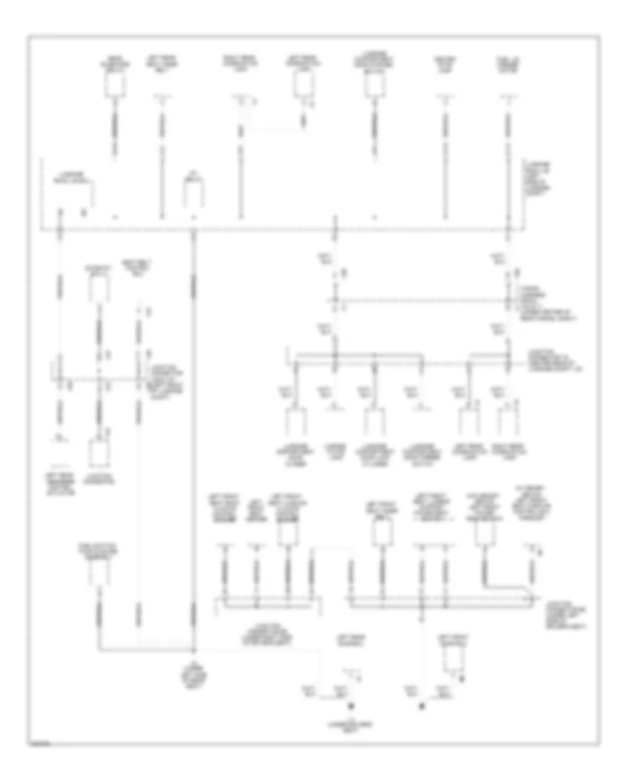 Ground Distribution Wiring Diagram 6 of 8 for Lexus GS 350 2008