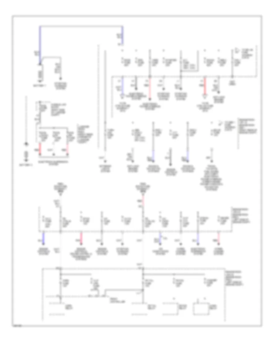 Power Distribution Wiring Diagram 1 of 5 for Lexus GS 350 2008