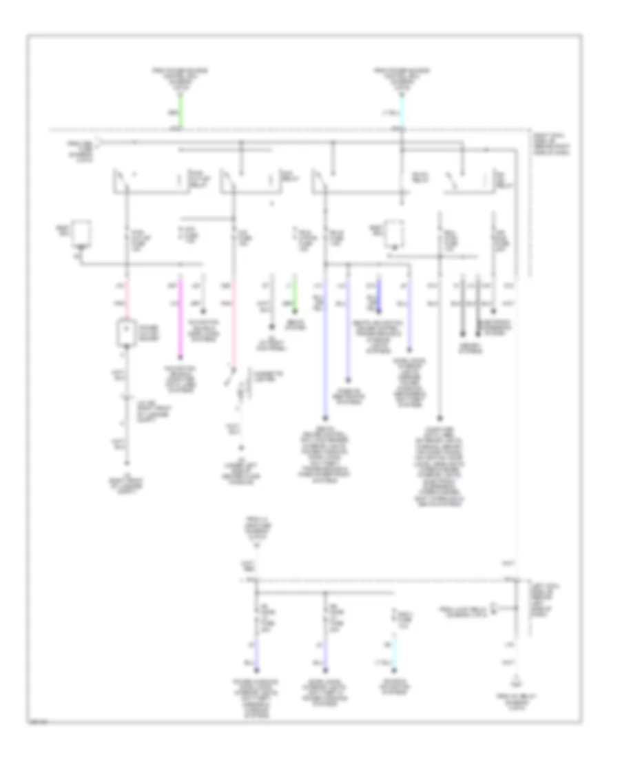Power Distribution Wiring Diagram (5 of 5) for Lexus GS 350 2008