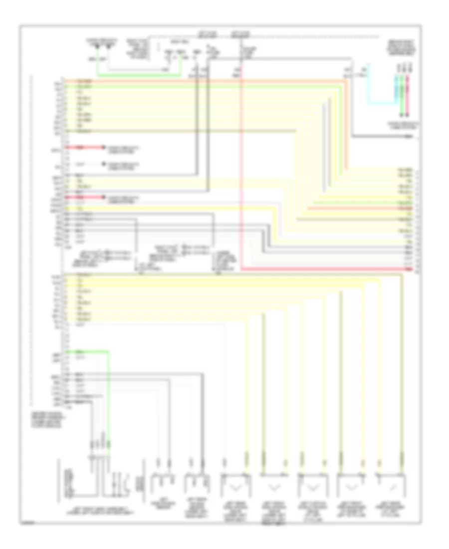 Supplemental Restraint Wiring Diagram (1 of 3) for Lexus GS 350 2008